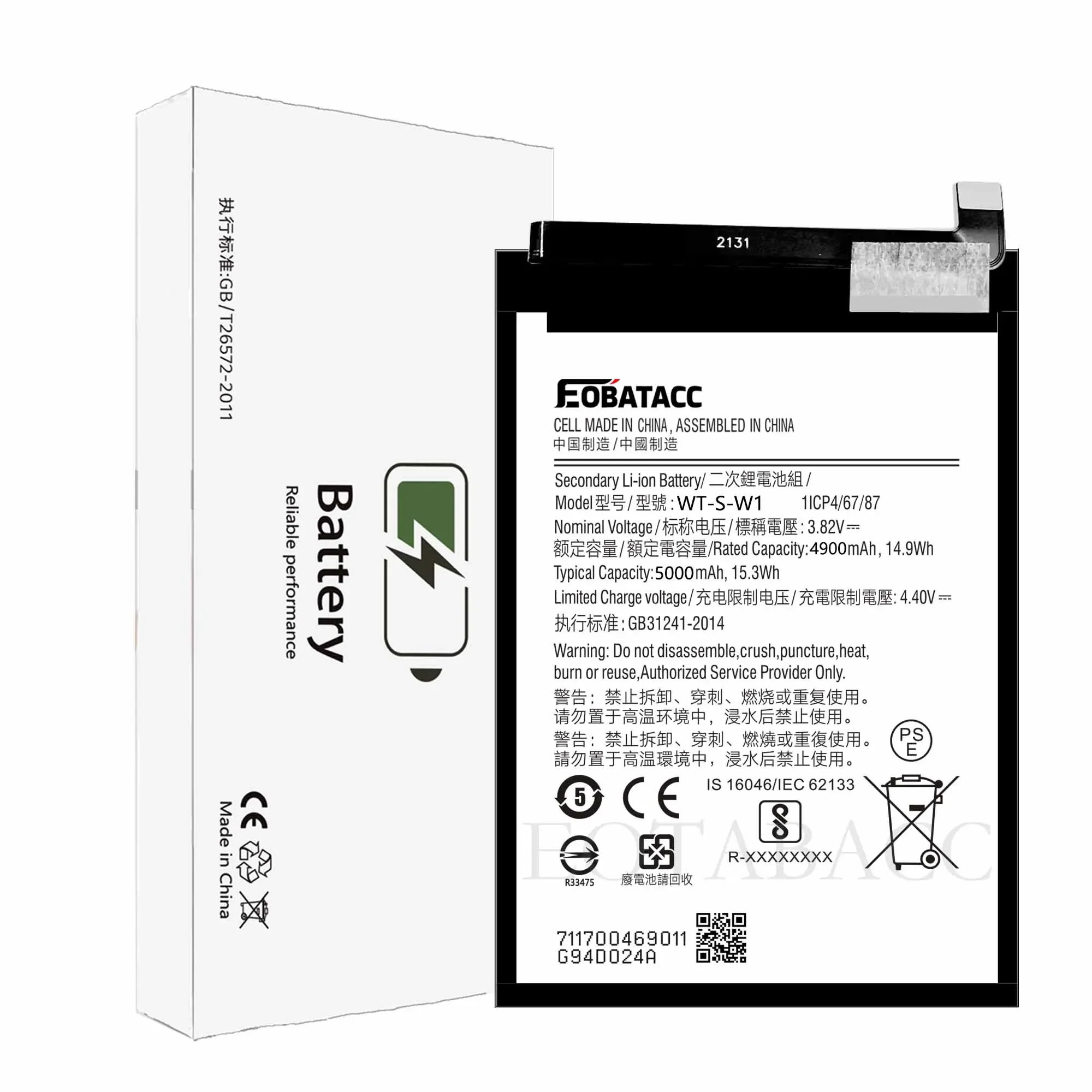 EOTABACC 100% New High Quanlity Battery WT-S-W1 For Samsung  A03 /A14 4G Battery +Tools