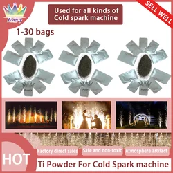 1-30bags/Lot Ti Powder Cold Spark Stage Machine Effects Dmx Fountain Sparkular Dj Bar Wedding Party Disco Indoor Outdoor