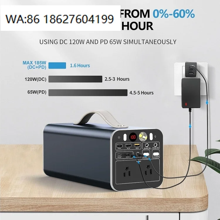 180W-500W Multifunctional Outdoor Solar Energy Storage Battery Rechargeable Portable Emergency Power Station