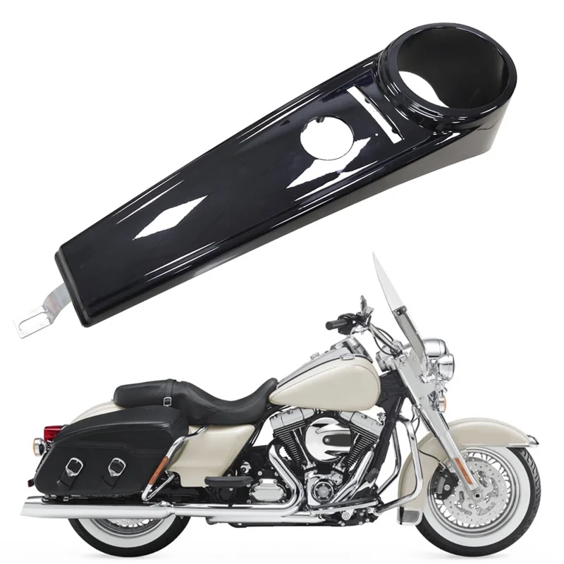 

Strict Gloss Black Dash Parts Fuel Console Gas Tank Cover Trim For Road King 2008-Up