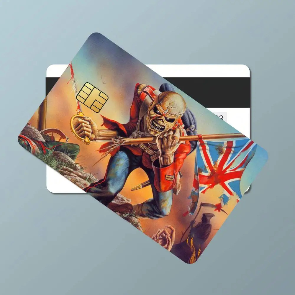 Band I-IRON M-MAIDEN Credit Card Skin Stickers for Bank Card Bus Metro Card Sticker Waterproof Gift