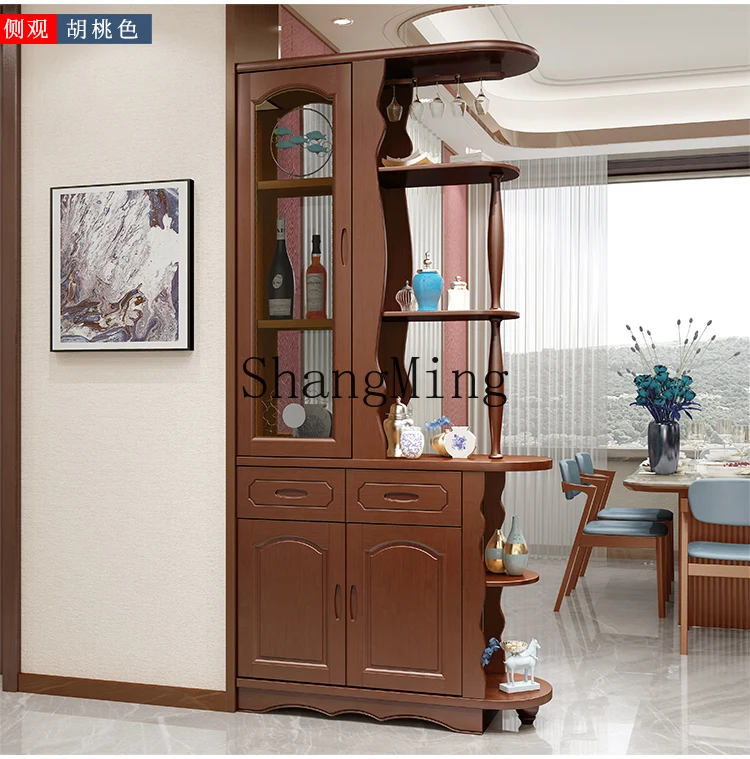CL Cabinet, Living Room Partition Cabinet, Modern Chinese-style Small Apartment Entrance Shoe Cabinet Integrated Double-sided