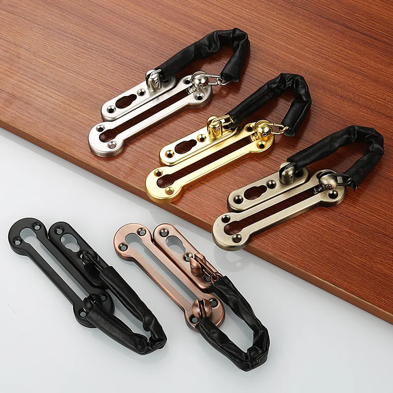 Heavy Duty Door Security Chain Lock Anti Theft Latch for Hotel Home Safety