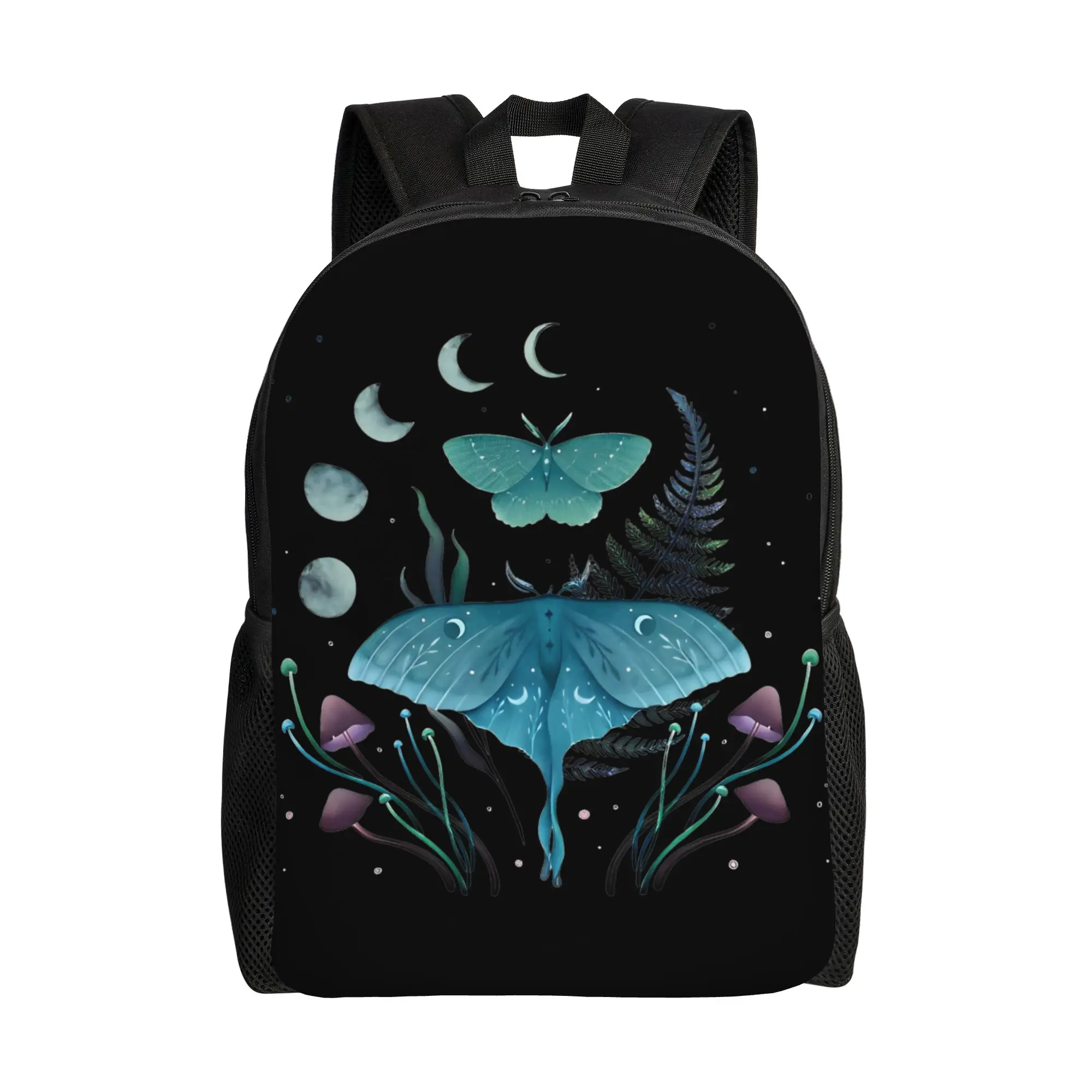 

Модный рюкзак Moonlit Garden Luna and Emerald, спортивный, студенческий, рабочий, в стиле бохо, с цветочным принтом, для мужчин и женщин, сумка для ноутбука через плечо