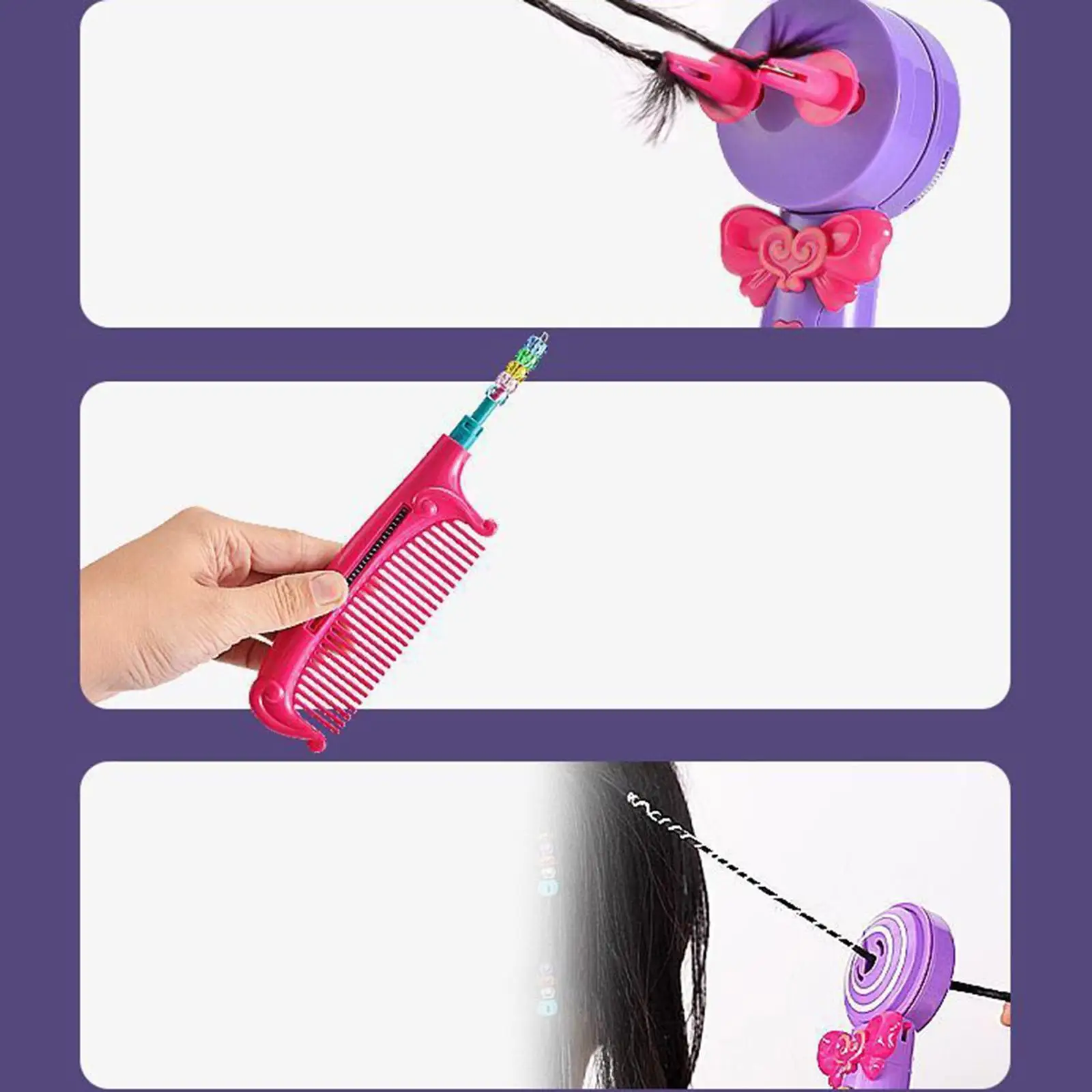 Automatic Hair Braider Funny DIY Tool Electric Hairstyle Tool Birthday Presents Role Play Hair Braiding Machine Beauty Accessory