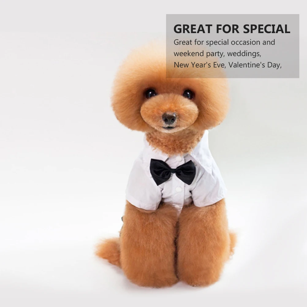 

New Arrival Premium Suit Formal Wear For Wedding Party Stylish Costume Bow Tie Grooming Suit Dog Formal Dress Pet Outfit Pet