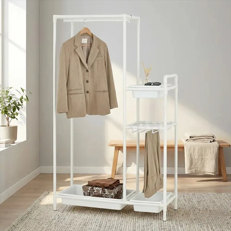 modern-freestanding-hanger-with-2-shelves-and-6-hooks-for-bedroom-storage-white-plastic-minimalist-design