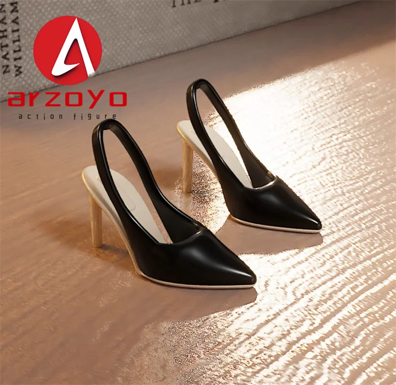 Buty na wysokim obcasie w skali 1/6, seksowne, damskie, model z PVC, pasują na figurki żołnierzyki TBL JIAOU o wysokości 12 cali.