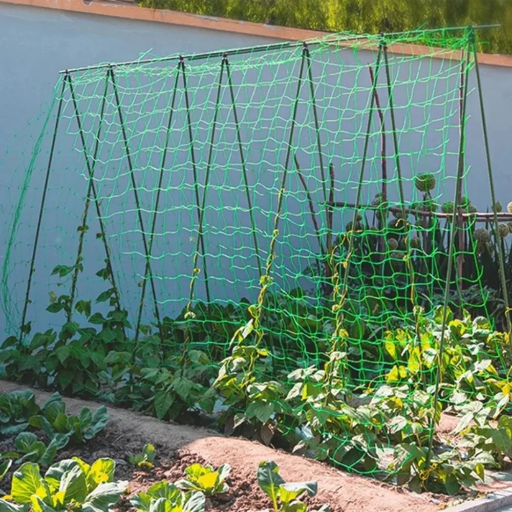 1PCS Plant Climbing Netting Trellis Plant Trellis Pergolas Heavy-Duty Polyester Grow Net  Polyester Grow Net With Square Mesh