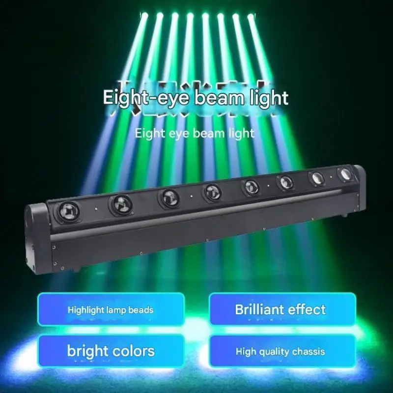 Barra LED RGBW, luz con cabezal móvil, luz de escenario, diferentes estilos de enchufe de alimentación para elegir, para DJ, discoteca, boda, fiesta, escenario