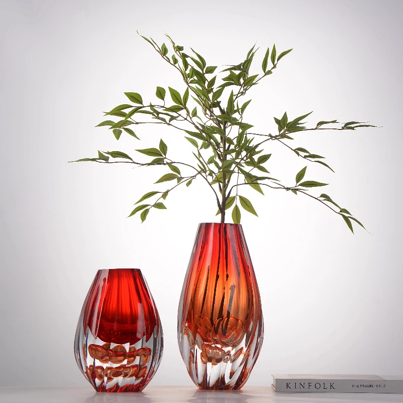 

Red bubble-cut high-luxury vase