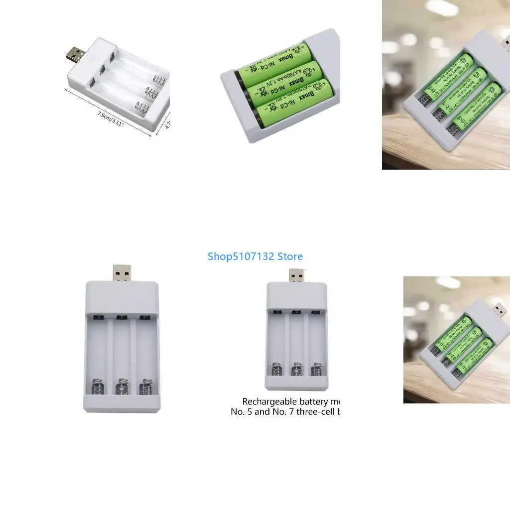 87HD Battery USB Plug Fast Charging Station For Nimh Nicd AAA/AA