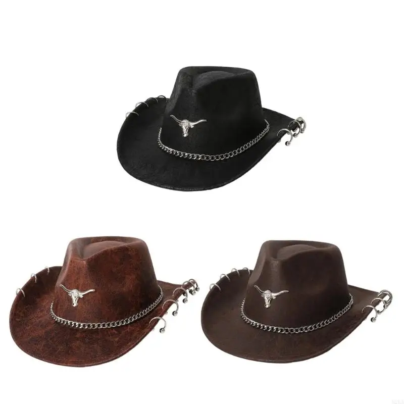 

2025 New Elegant Modern Design Hat Soft PU Leather Construction Adjustable Strap