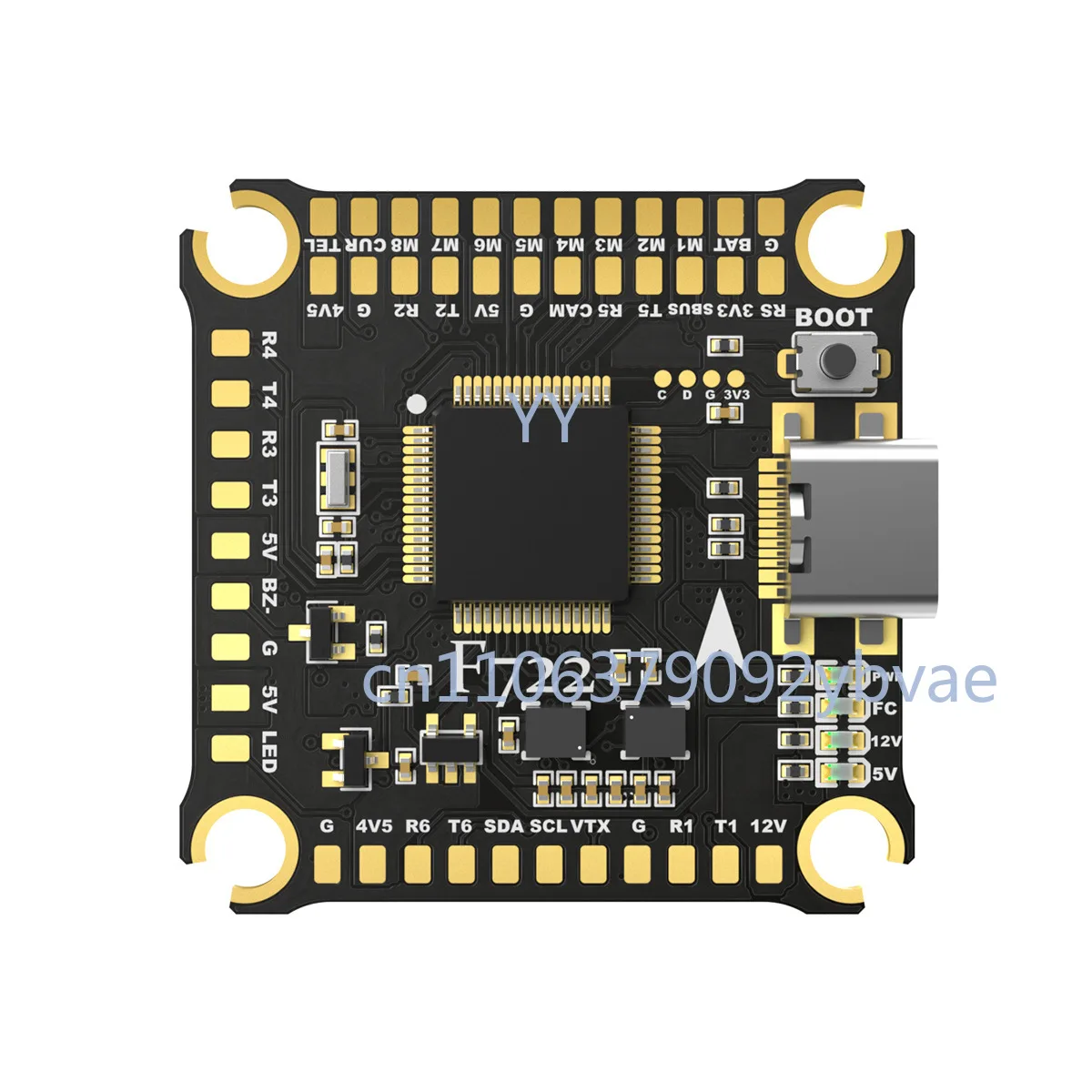 FPV Racing Flight Controller F722 3-8S Betaflight Integrated Black Box