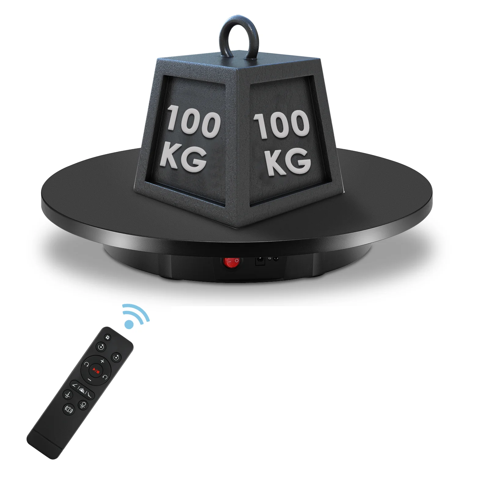 Remote control 360 degree electric heavy duty rotating display stand hardware high-end turntable