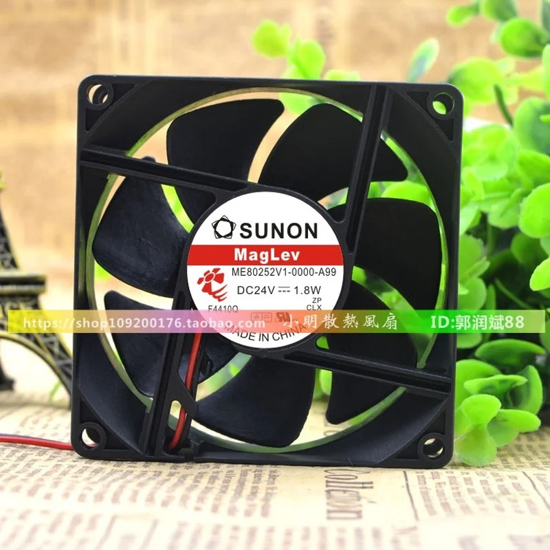 New Fan For TAJUN ME80252V1-0000-A99 24V 1.8W 8025 8cm Inverter Fan Cooling Fan CPU Radiator 80×80×25mm