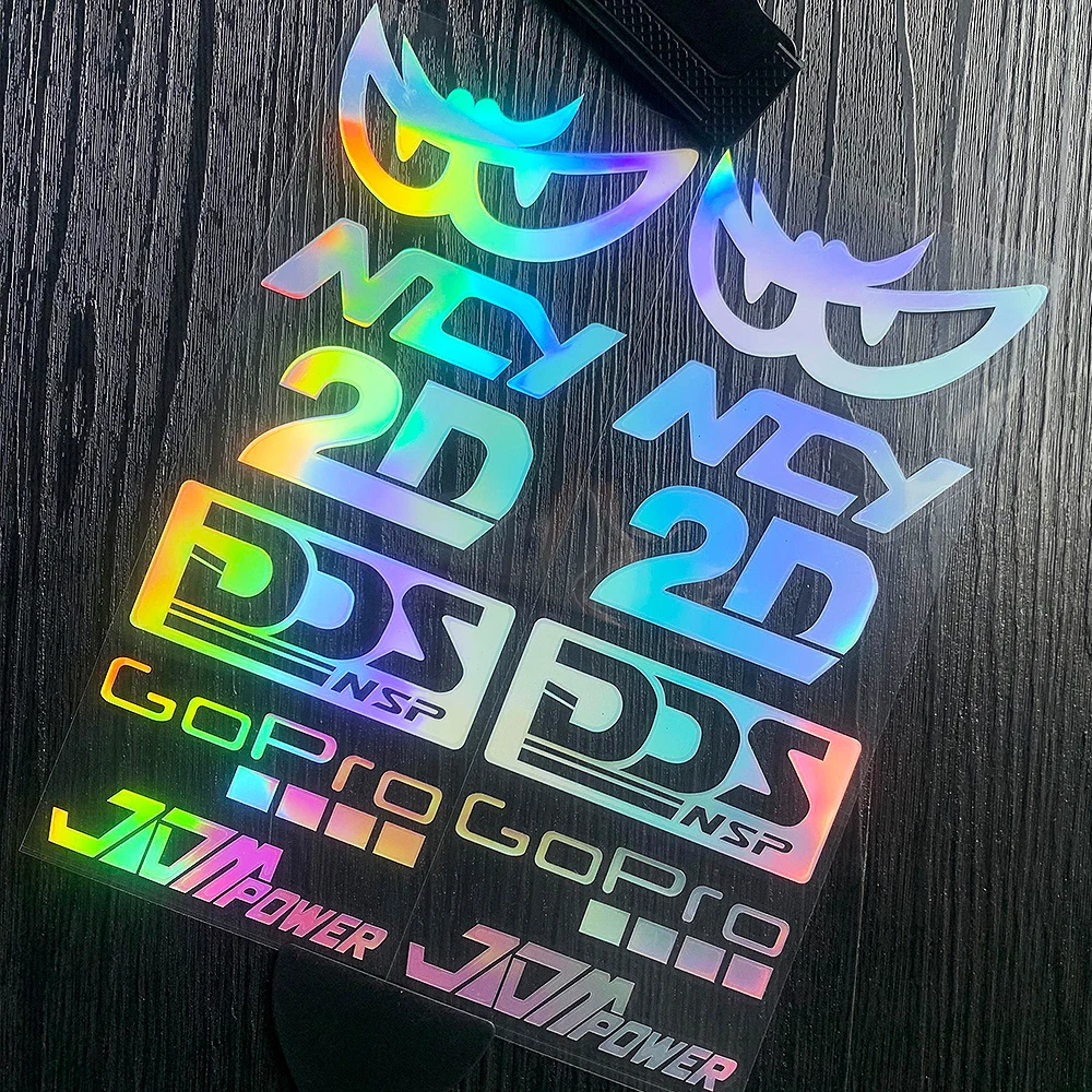 Светоотражающие/лазерные наклейки для гонок на мотоциклах для мото, тело, крыло, шлем, лобовое стекло, топливный бак, декоративные аксессуары, наклейки