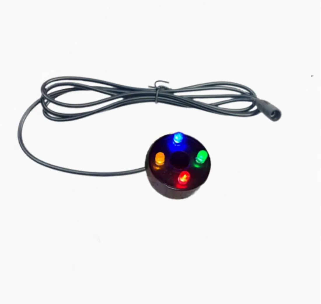 12V Waterproof Underwater Replacement 4 LED Ring Pump Lights 1-Pin Interface Low Voltage Fountain Water Feature