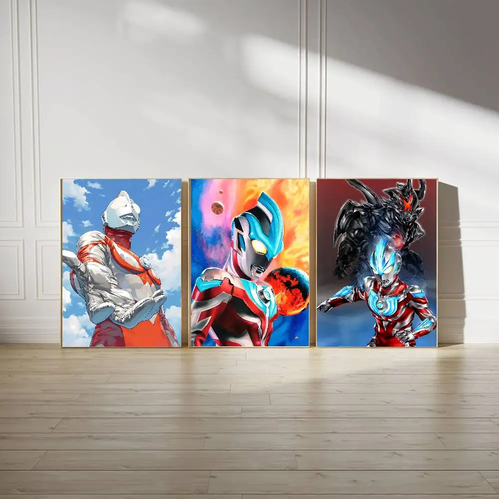 Cool U-Ultraman Poster High Quality Print Poster Waterproof Wall Art Movie Posters For Living Bedroom Retro Room Decor Gift