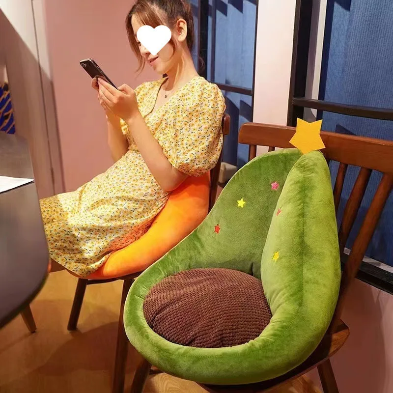

Office Chair Pillow Cute Pillow Chair Cushion Floor Cushion Computer Chair Cartoon Style Integrated Backrest Cojines Decorativos