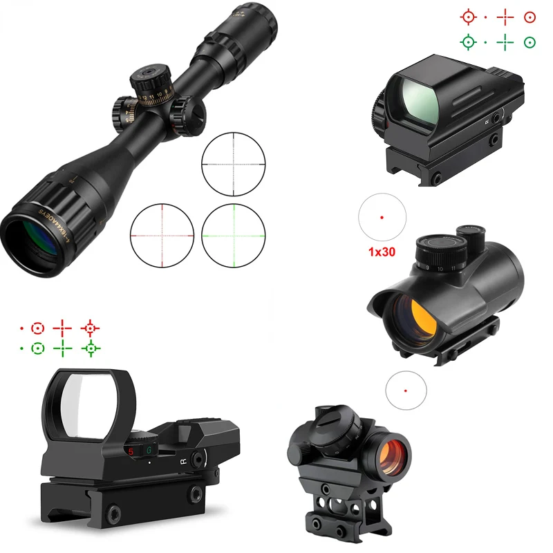 Red Dot Strategic Rifle Scope Hunting Optics Reflex Red Green Dot Sight Fits 11/20mm Rail Rifle Sight for Hunting Firearms