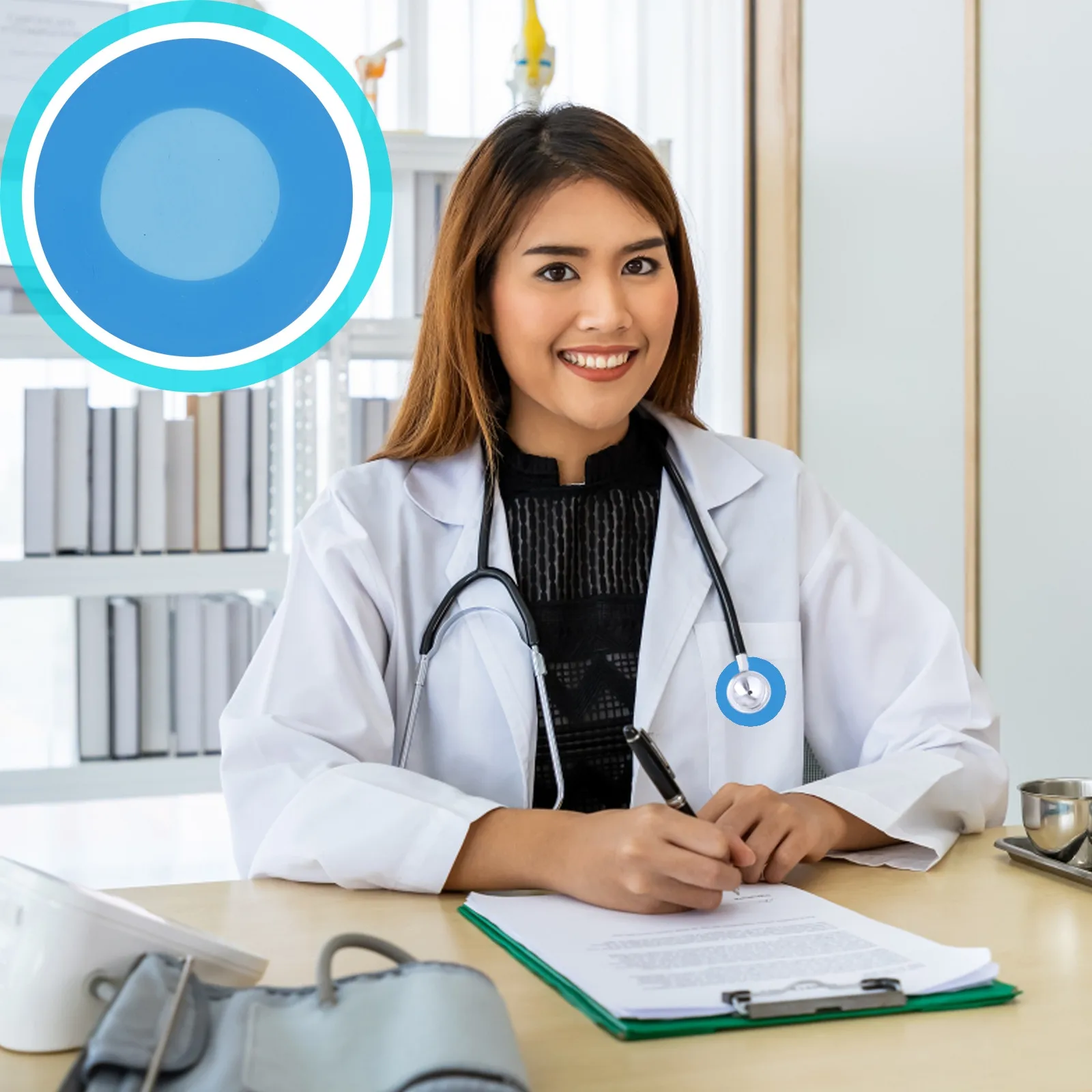 

10Pcs Protective Cover for Stethoscope Head Silicone Reliable Sound Transmission Ideal Gift for Medical Professionals