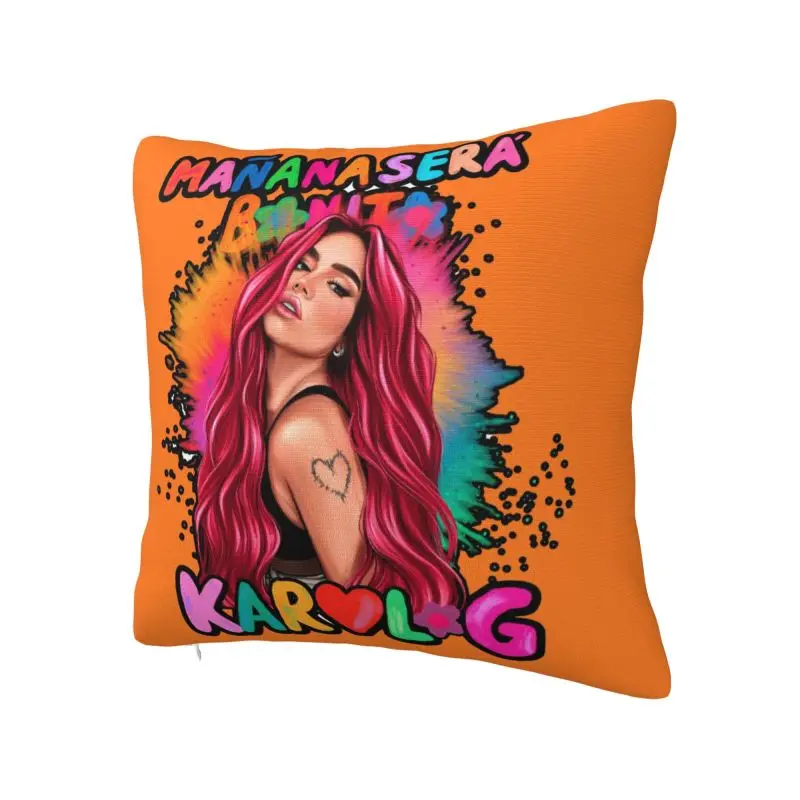 Custom Manana Sera Bonito Bichota K-Karol Singer G Cushion Cover Sofa Decoration Square Pillow Case