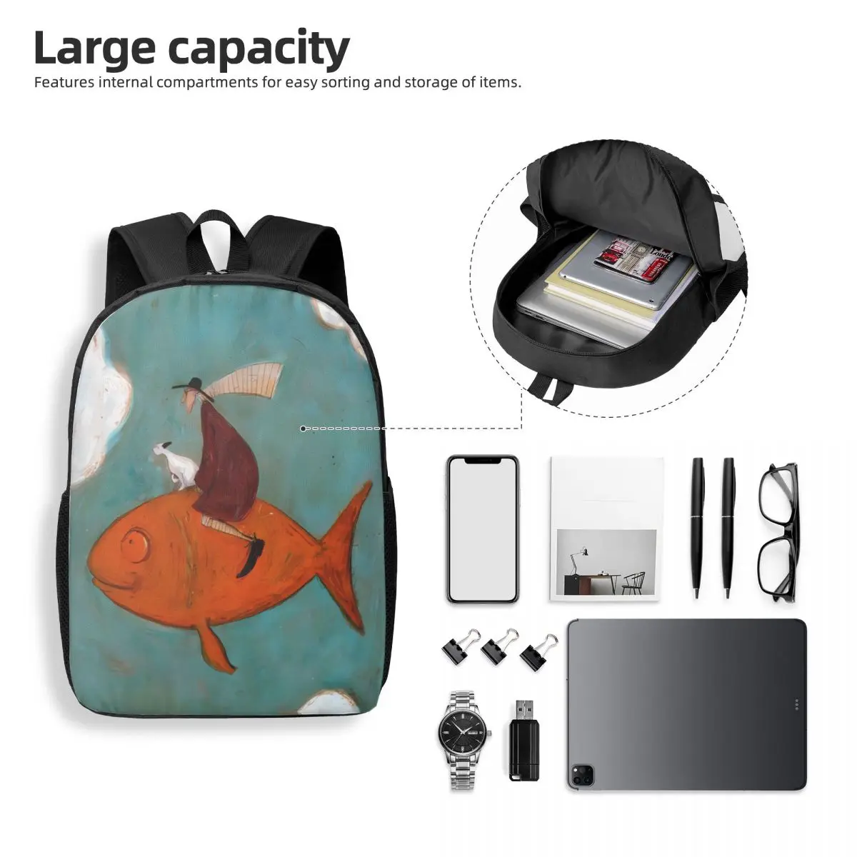 Tas Ransel Sekolah Sam Basic 17 Inci - Tas Ransel Minimalis dan Stylish untuk Remaja dan Remaja Dewasa