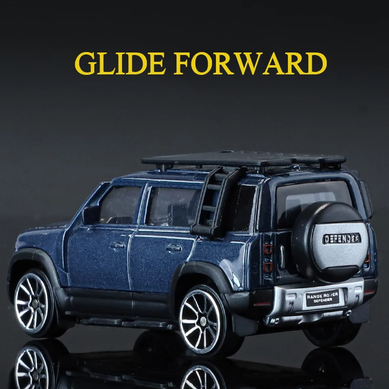 Kmm 1/64 escala land r0ver defender liga diecast suv rodas quentes carros requintado modelo em miniatura brinquedos para crianças coletar decoração