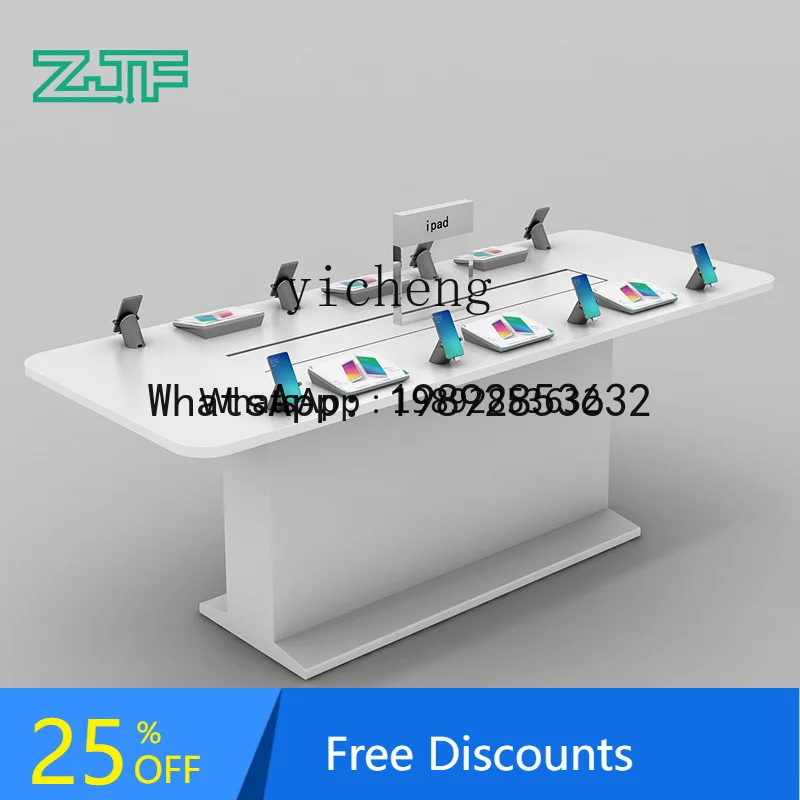 AB   Mobile Phone Experience Desk Notebook Against the Wall Display Desk Experience Table Console Counter Nakajima Cabinet