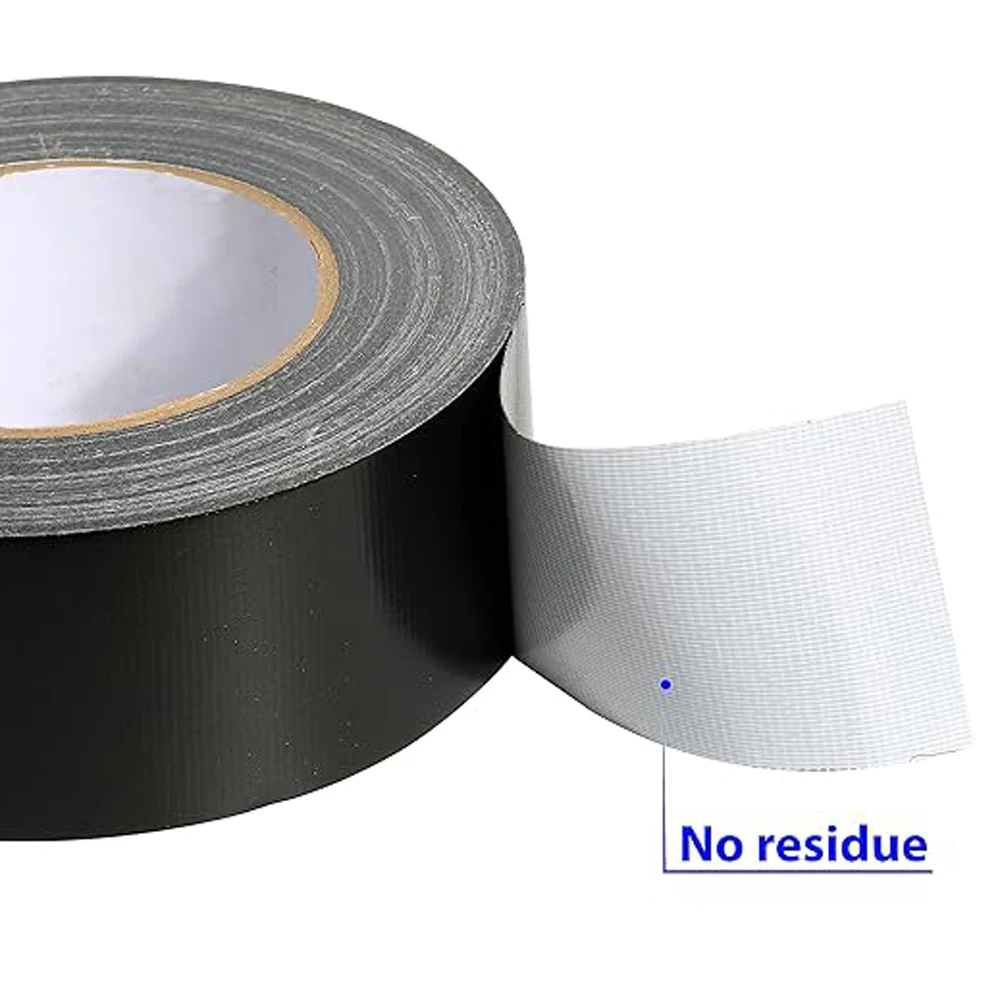 Black Duct Tape Industrial Grade Waterproof, Strong, Flexible, No Residue, for Crafts & Home Improvemen