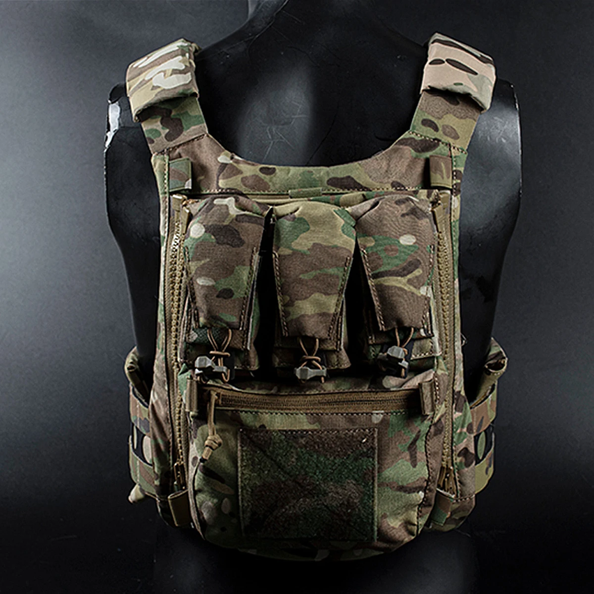 Tactical Backpack V5 PC Panel Banger Pouch Zip-on Multi-fit GP Pocket Retention Flap FCPC Plate Carrier Assault Hunting Vest