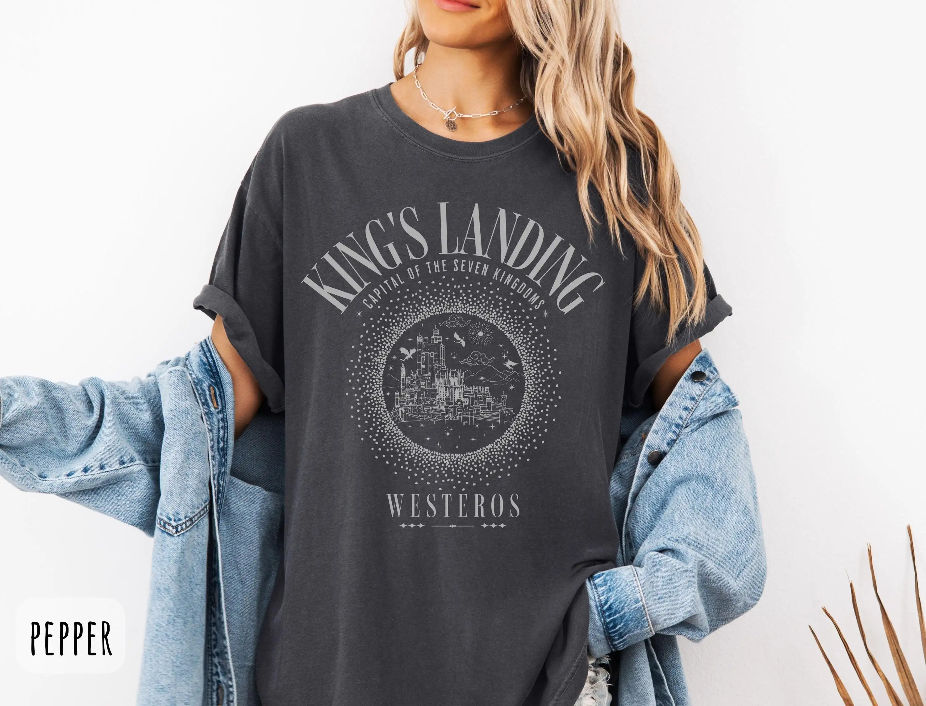 Футболка King s Landing GoT Fire and Blood Westeros Iron Throne Dragon House