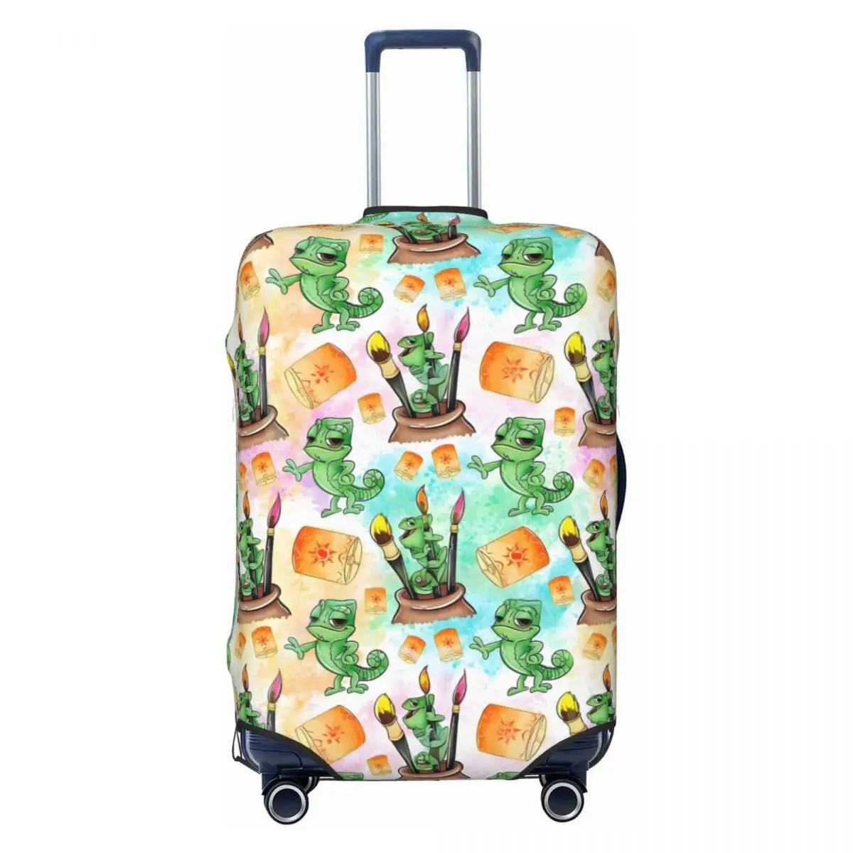 

Custom Princess Tangled Suitcase Cover Dust Proof Cartoon Funny Travel Luggage Covers for 18-32 inch