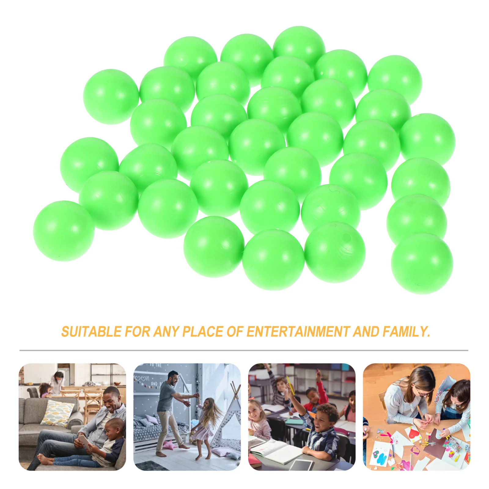 100 Pcs Counting Balls Probability Learning Math Larning Playthings Colored Plastic School Teaching Kids Toy