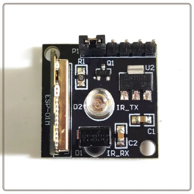 موثوق-ESP8285 ESP-01M جهاز إرسال واستقبال بالأشعة تحت الحمراء واي فاي وحدة لاسلكية التحكم عن بعد التبديل تطوير لوحة تعليمية Esp 8285 ESP-01M,E