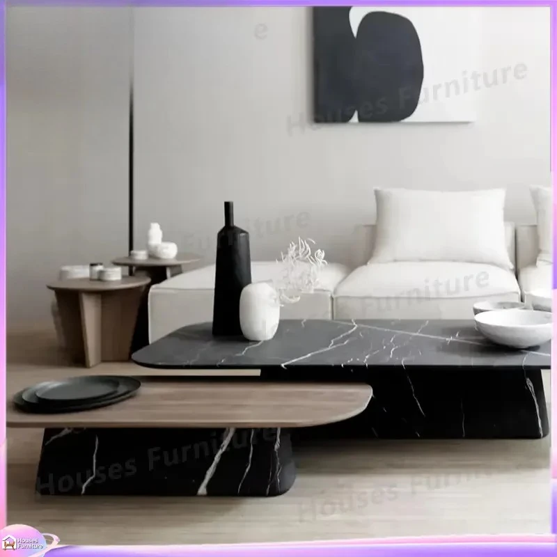 Modern Luxury Shoe Cabinet Black Marble Walnut Top Iron Frame Entryway Storage Bench Organizer Furniture Home Decor Large