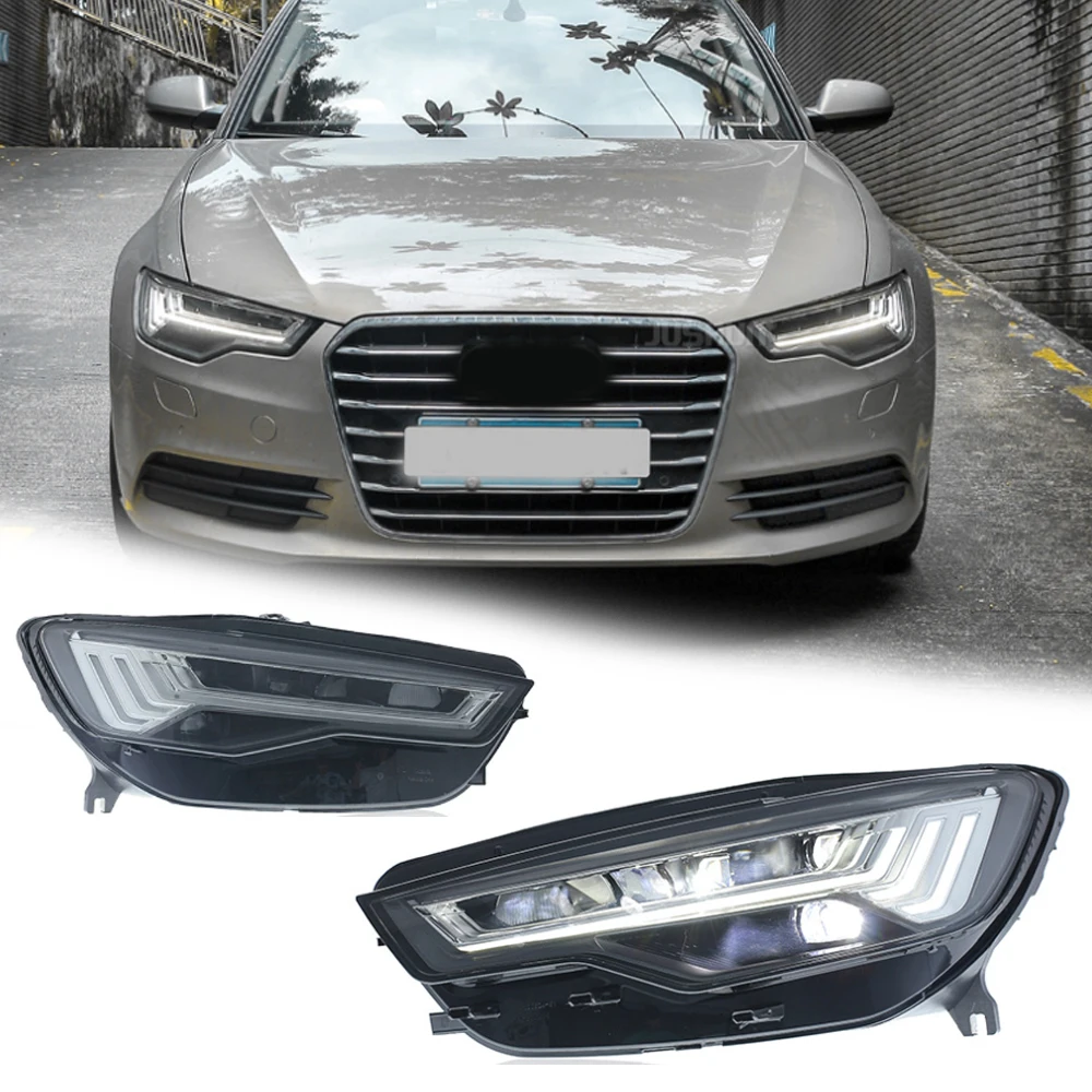 

Стайлинг светодиодных фар для AUDI A6L A6 C7 12-18 до C8 стиль светодиодные DRL Автомобильные фары в сборе Сигнал автоаксессуары Модифицированная лампа
