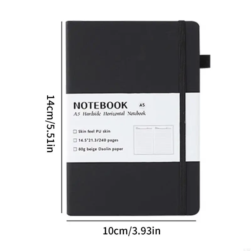 Bàn bìa cứng Notebook Notebook 192 trang LINED LINE nhỏ Notebook Tạp chí Tạp chí Pockets để viết 140x100mm K1KF