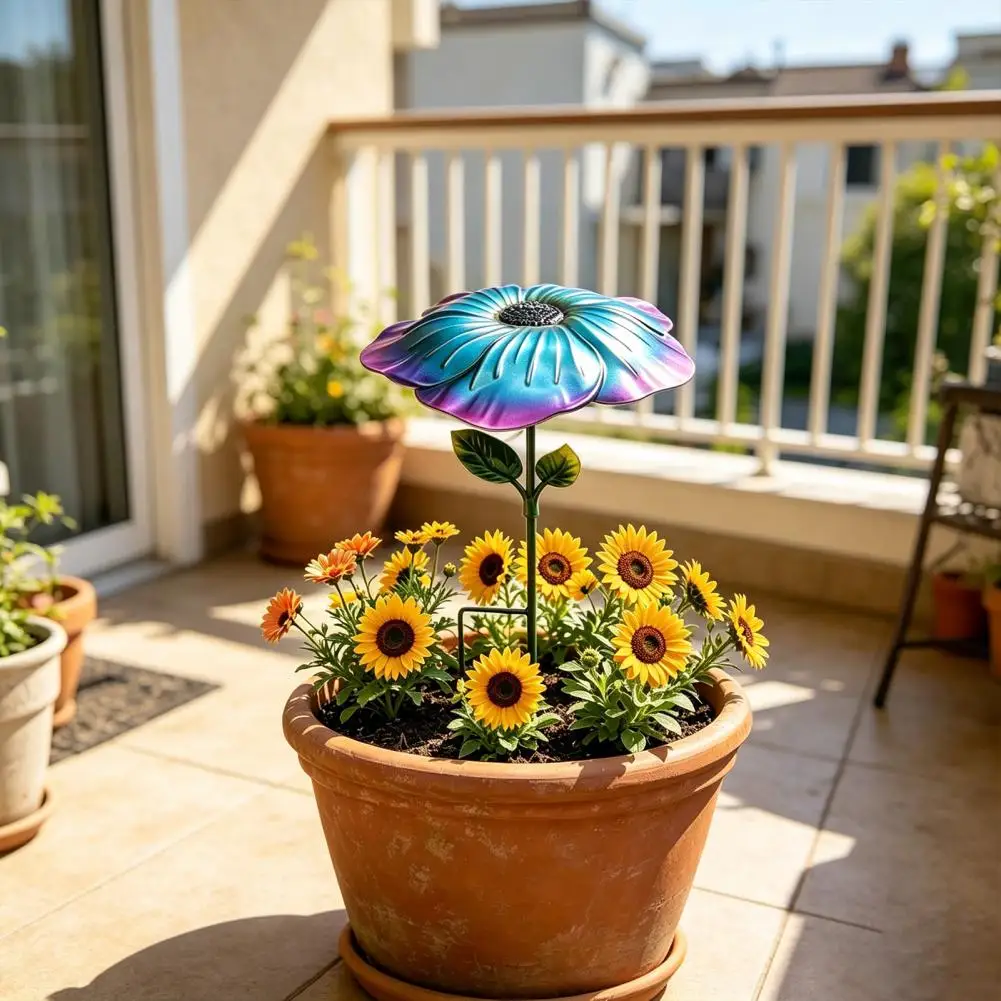 Plant Shade Umbrella Flower Pot Umbrella Metal Flower Outdoor Sunshade Parasol for Potted Plants Garden Balcony Patio Decor