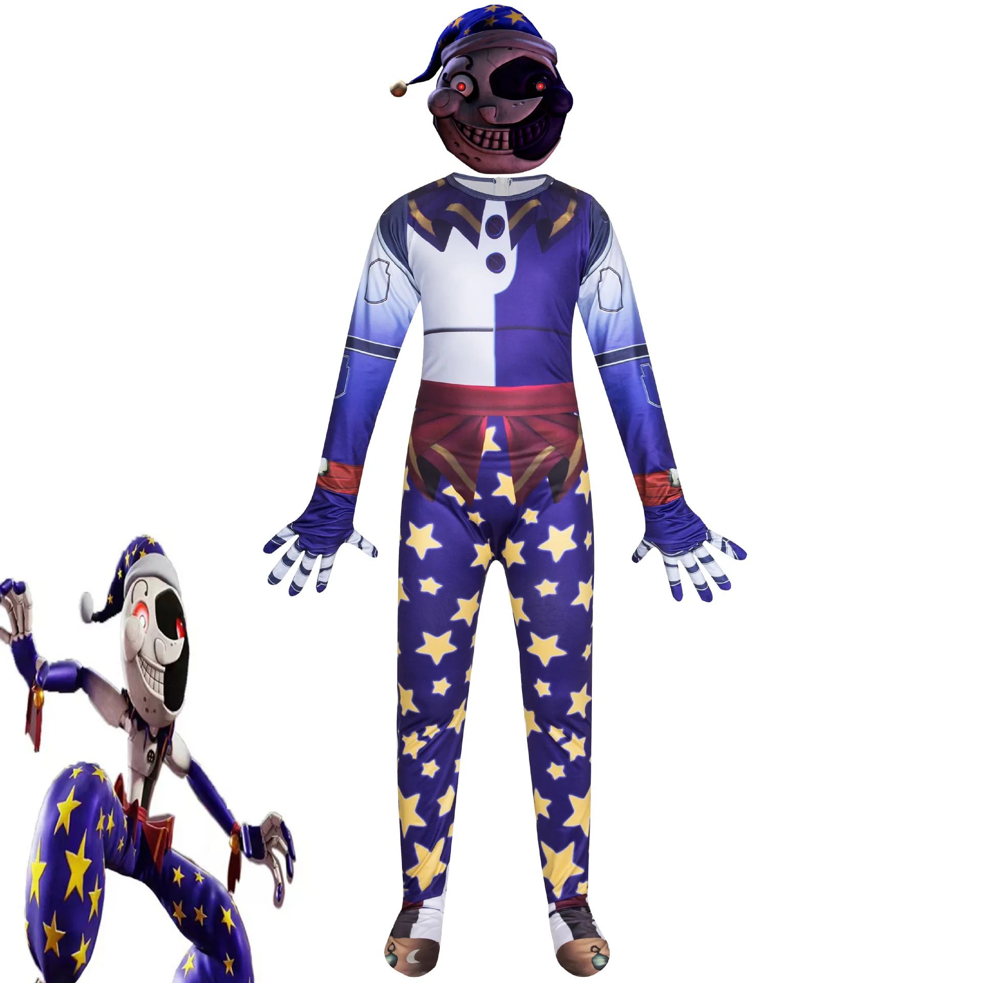 Five Nights Freddyed Costume Party FNAF Cosplay Costumes Fancy Sundrop and moondrop COS Anime Halloween Costume For Kids