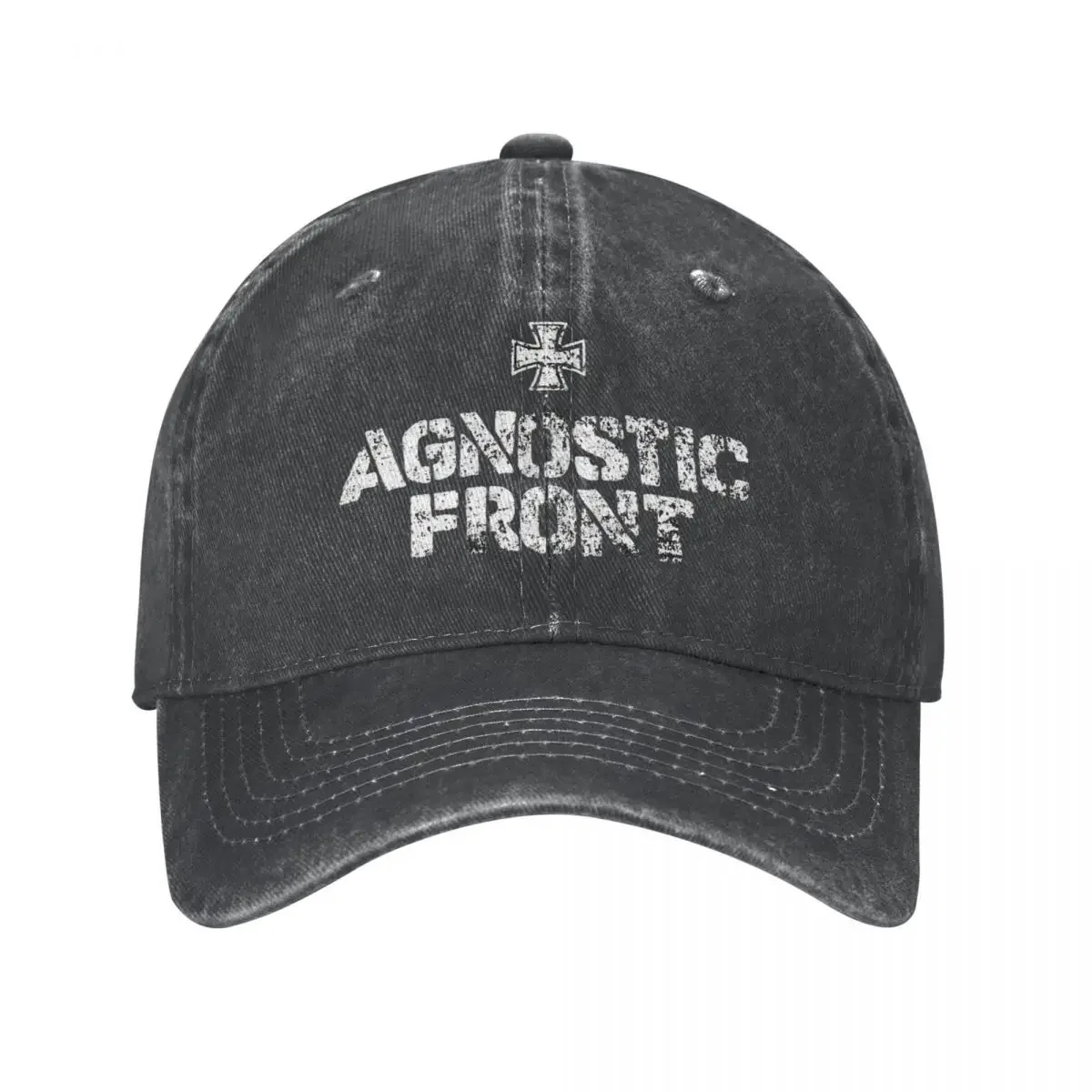 Hardcore Punk Rock American Band Logo Baseball Caps Men Women Distressed Cotton Sun Cap Agnostic Front Workouts Soft Caps Hat