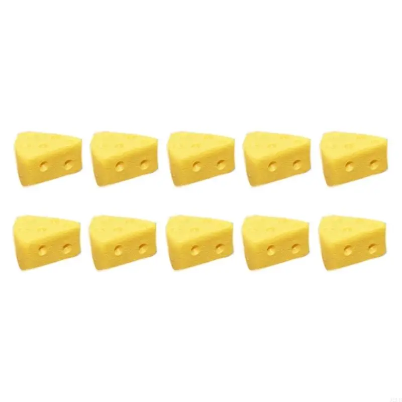 Realistyczny miniaturowy trójkątny sernik zagraj w jedzenie figurka zabawkowy Model z żywicy dla akcesoria do domu dla lalek ról