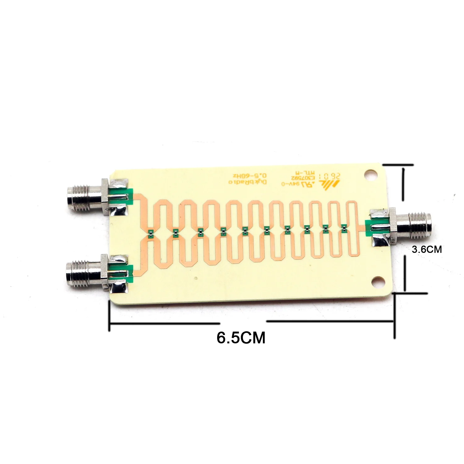 500Mhz-6Ghz Wilkinson RF Power Divider 1to2 RF Power Splitter Combiner FOR 868Mhz LORA Helium Miner Radio SDR 2.4Ghz 5.8Ghz WiFi