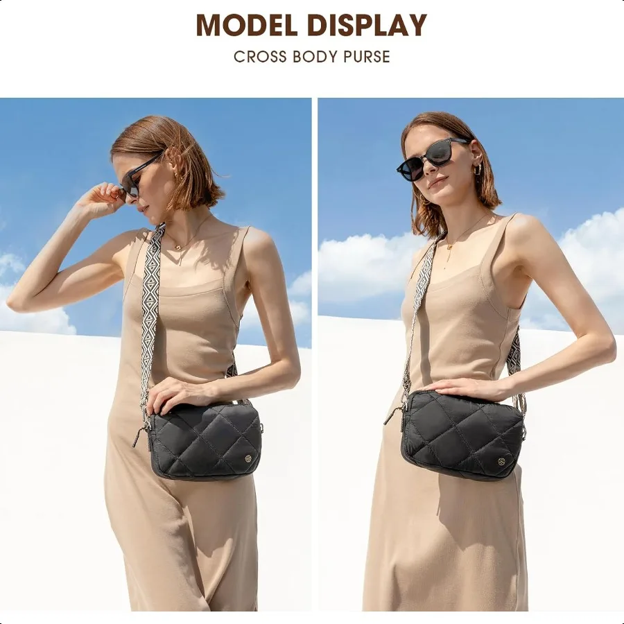 Telena Borse a tracolla da donna Borsa a tracolla dal design trapuntato Borsa a tracolla leggera