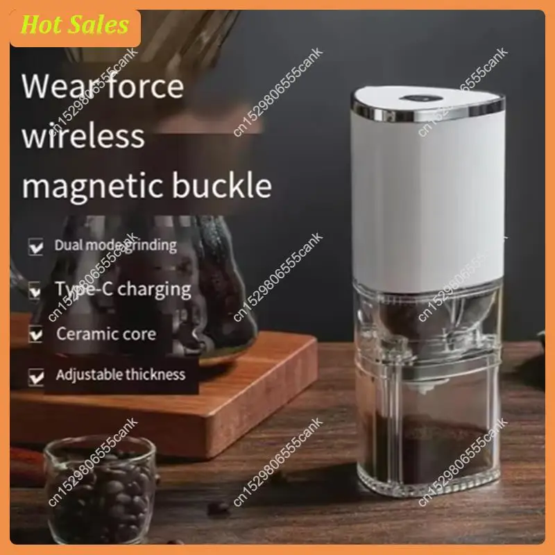 AA05 Portable Hand Grinder USB Charging Electric Coffee Grinder Home Travel Outdoor Grinder Tools Easy To Clean And Stores