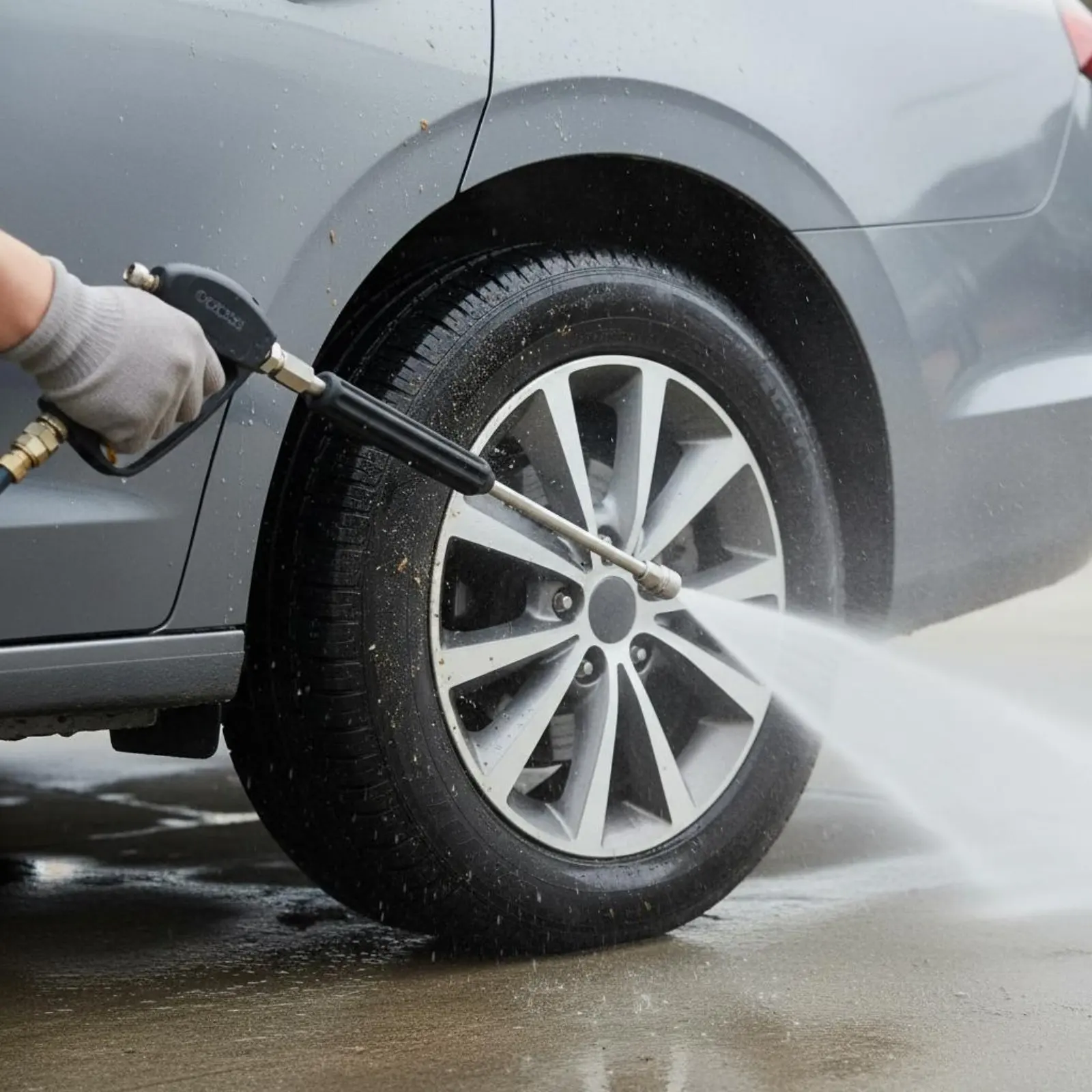 

Pressure Washer Extension Wand Stainless Steel Car Wash Nozzle Extension Angled Spray Wand Hard to Reach Spots