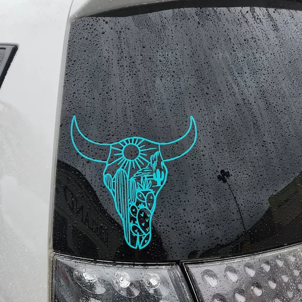 

Desert Bull Skull Decal Steerhead Western Sticker Decals For Window Bumper Styling Waterproof Decorate Vinyl Accessories Tuning