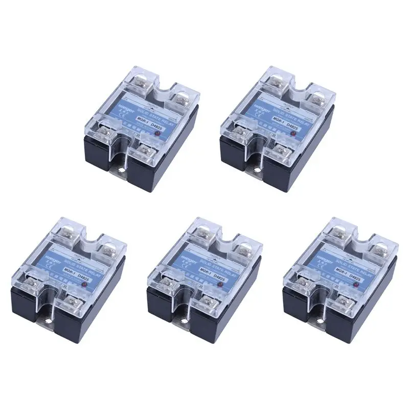 AT02-5X MGR-1 D4825 Single-Phase Solid State Relay SSR 25A DC 3-32 V AC 24-480 V