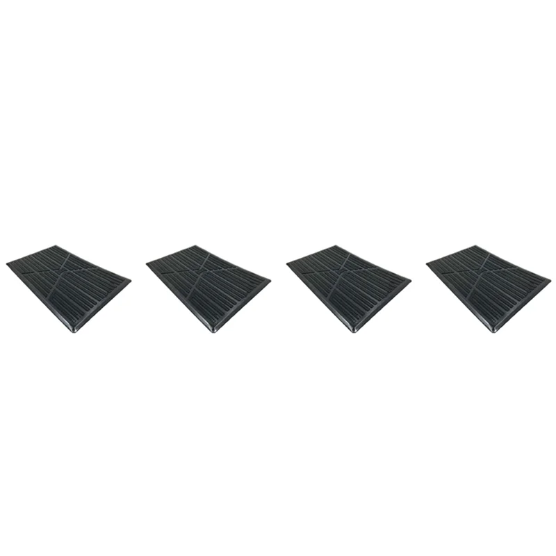 4X Universal Car Floor Mat Pad Heel Foot Carpet Pedal Patch Cover Anti-Skid Pedal Mat - 25X16cm